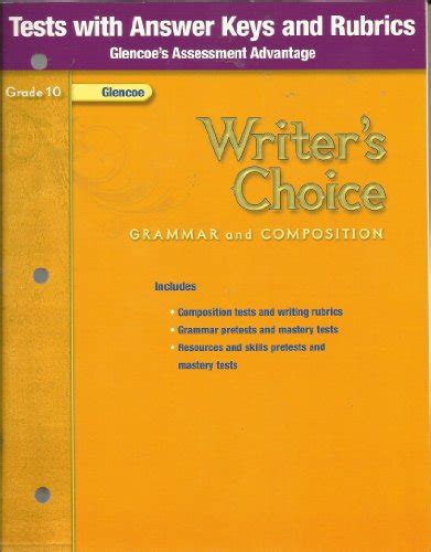 myself B. . Writers choice grammar and composition grade 10 answer key pdf